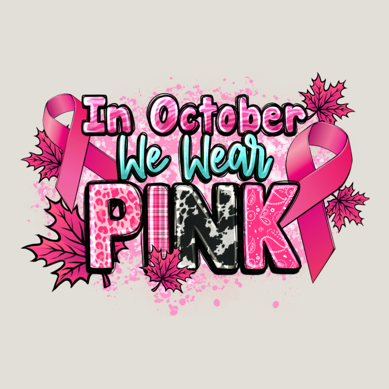 In October We Wear Pink Cancer Awareness Heavy Core Tee by HowdyJamesFarm | Teevron
