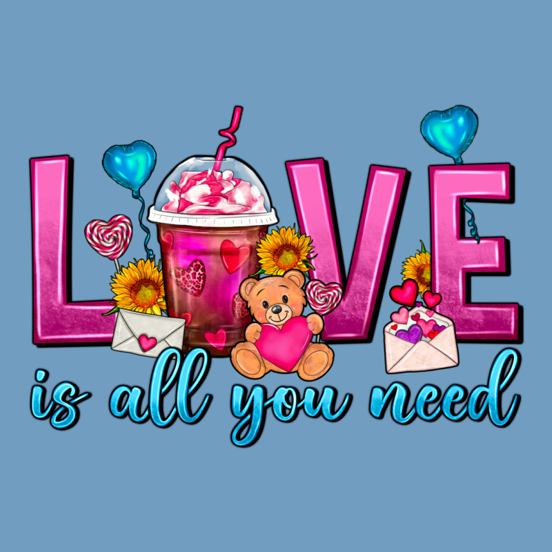 Love Is All You Need Valentines Day Frappe Coffee Urban Heavy Tee by FaDigitalArtStudio | Teevron