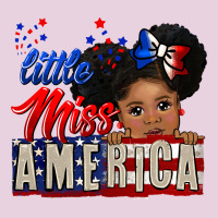 Little Miss America Black Girl Peekaboo Ladies Tee | Teevron