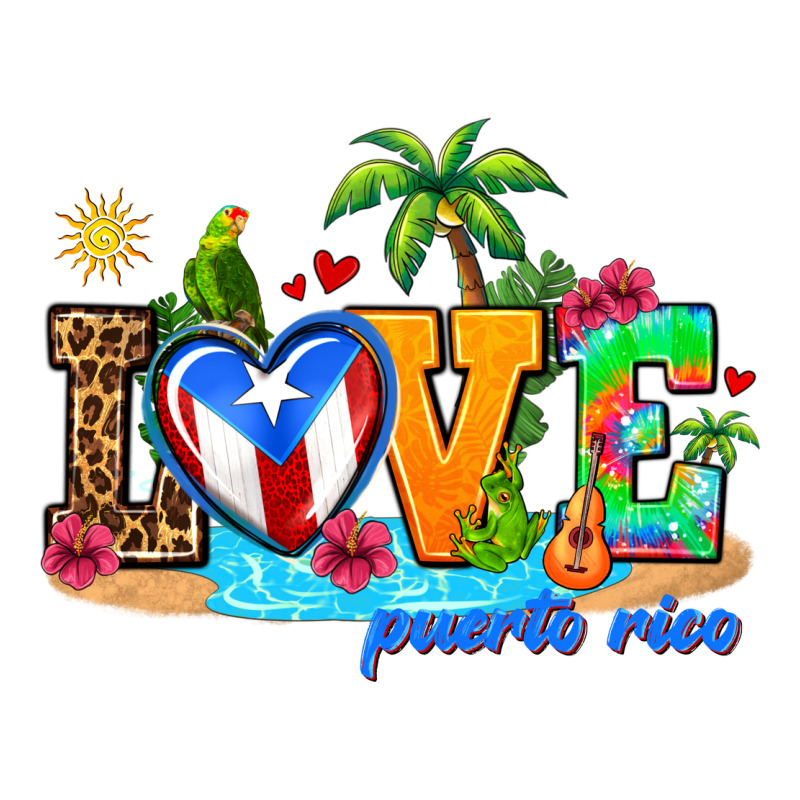 Love Puerto Rico Zipper Hoodie by AdoDesignShop | Teevron