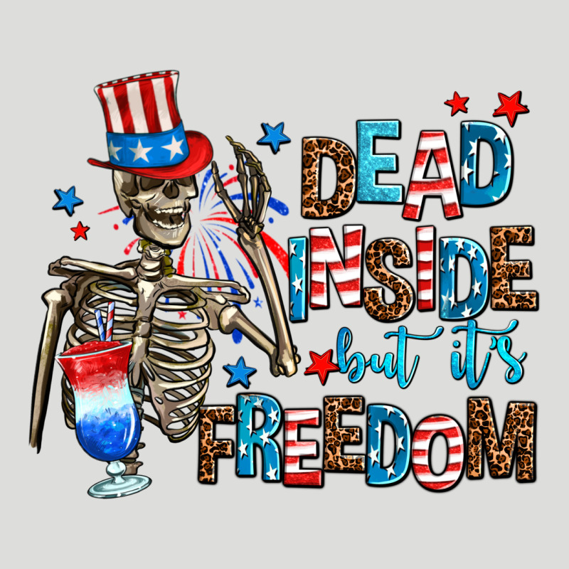 Dead Inside But Its Freedom Zipper Hoodie by AdoDesignShop | Teevron