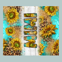 Western Mother's Day Mimi With Turquoise And Sunflowers And Leopard Tu Heavy Core Tee | Teevron