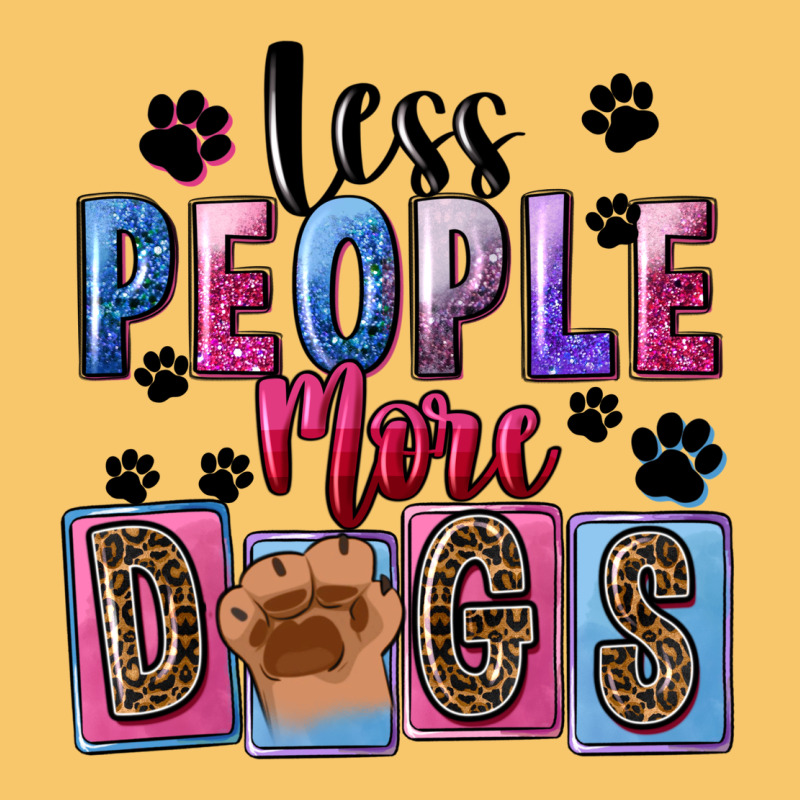 Less People More Dogs Vintage Hoodie by FaDigitalArtStudio | Teevron