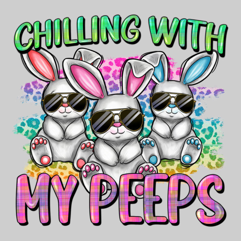 Chilling With My Peeps Easter Bunnies Cowgirl Cowg Premium Tee by CowGirlArtShop | Teevron