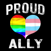 Proud Ally Lgbt Rainbow Heart Gay Pride Month Ladies Tee | Teevron