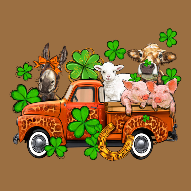 St. Patrick's Farm Animals And Truck Vintage Tee by OliviaCreatesArt | Teevron