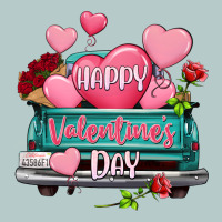 Happy Valentine's Day Turquoise Truck Heavy Core Tee | Teevron