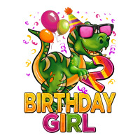 2rd Birthday Girl T Rex Pink Premium Tee | Teevron