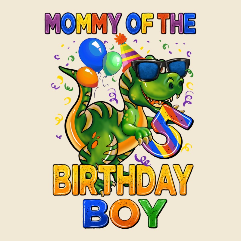Mommy Of The 5 Th Birthday Boy T Rex Premium Tee by CowGirlArtShop | Teevron