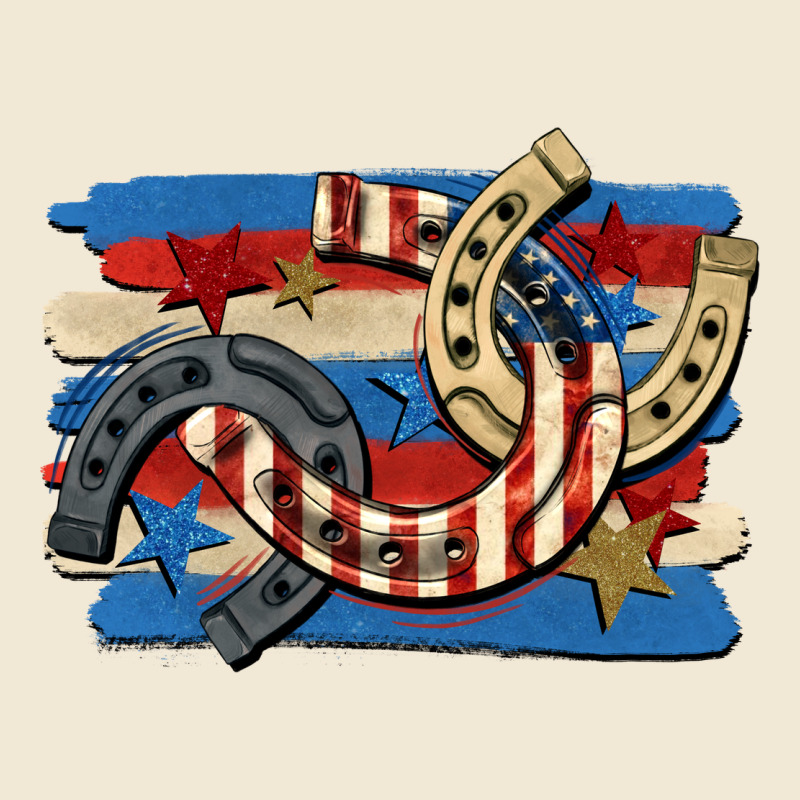 4th Of July Horseshoe Premium Tee by CowGirlArtShop | Teevron