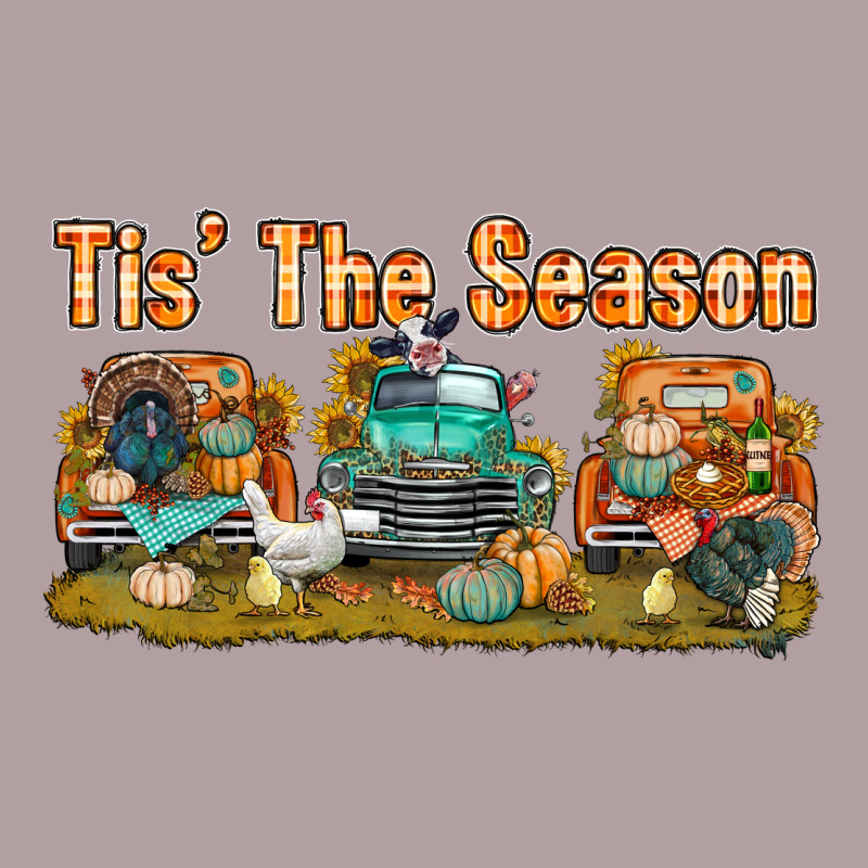 Thanksgiving Tis' The Season With Trucks Bbs Vintage Hoodie by BundleAndBundleShop | Teevron