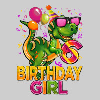 6th Birthday Girl T Rex Pink Premium Tee | Teevron
