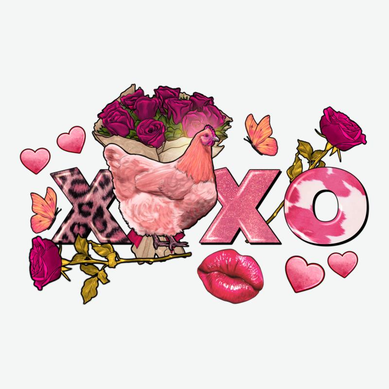 Chicken Valentine's Day Xoxo Urban Heavy Tee by FaDigitalArtStudio | Teevron