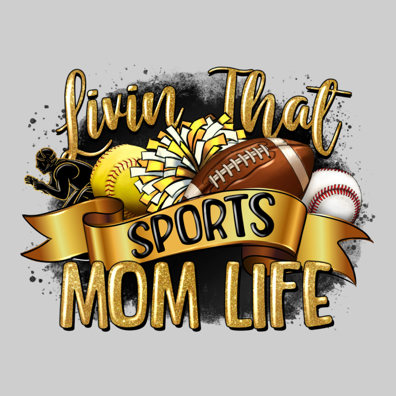 Livin That Sports Mom Life Premium Tee by CowGirlArtShop | Teevron