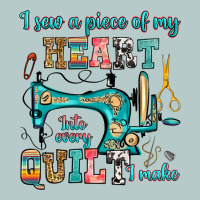 I Sew A Piece Of My Heart Into Every Quilt I Make Heavy Core Tee | Teevron