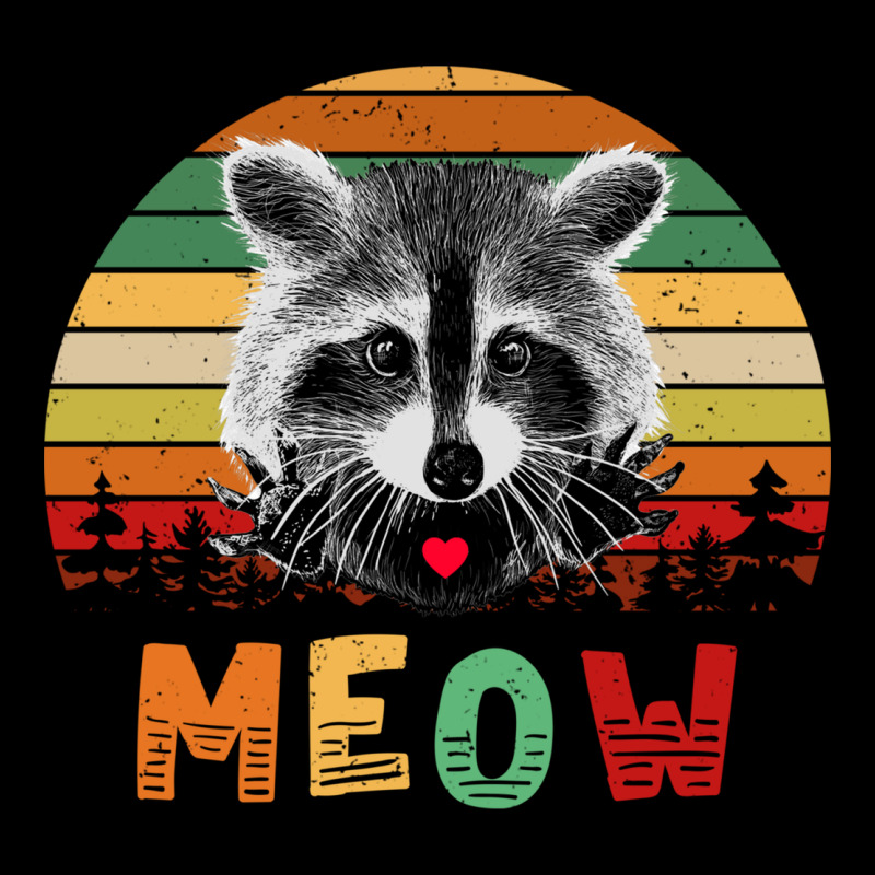 Funny Vintage Raccoon Meow Raccoon Lovers Ladies Tee by linhVisuals | Teevron