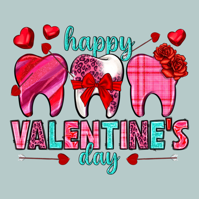 Happy Valentine's Day With Teeth Valentine's Day Heavy Core Tee by HowdyJamesFarm | Teevron