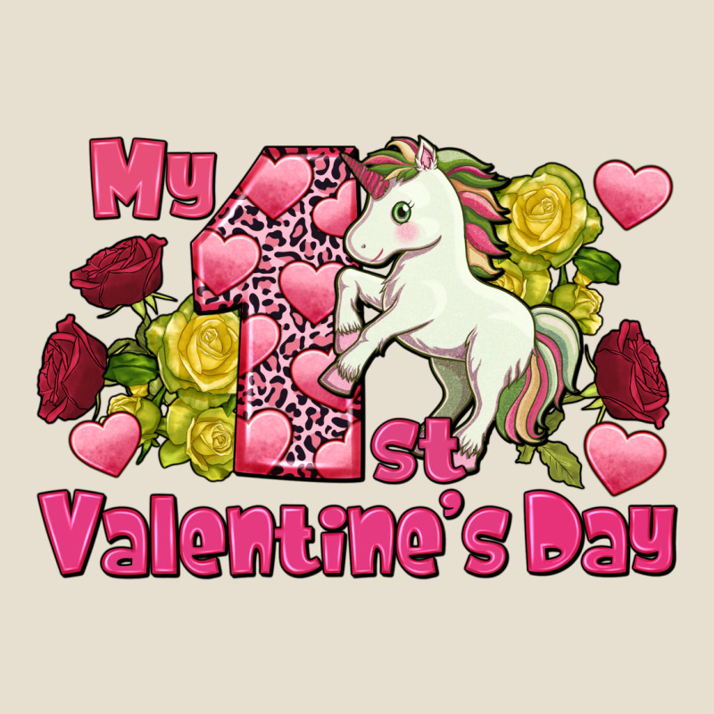 My First Valentine's Day Unicorn Urban Heavy Tee by FaDigitalArtStudio | Teevron