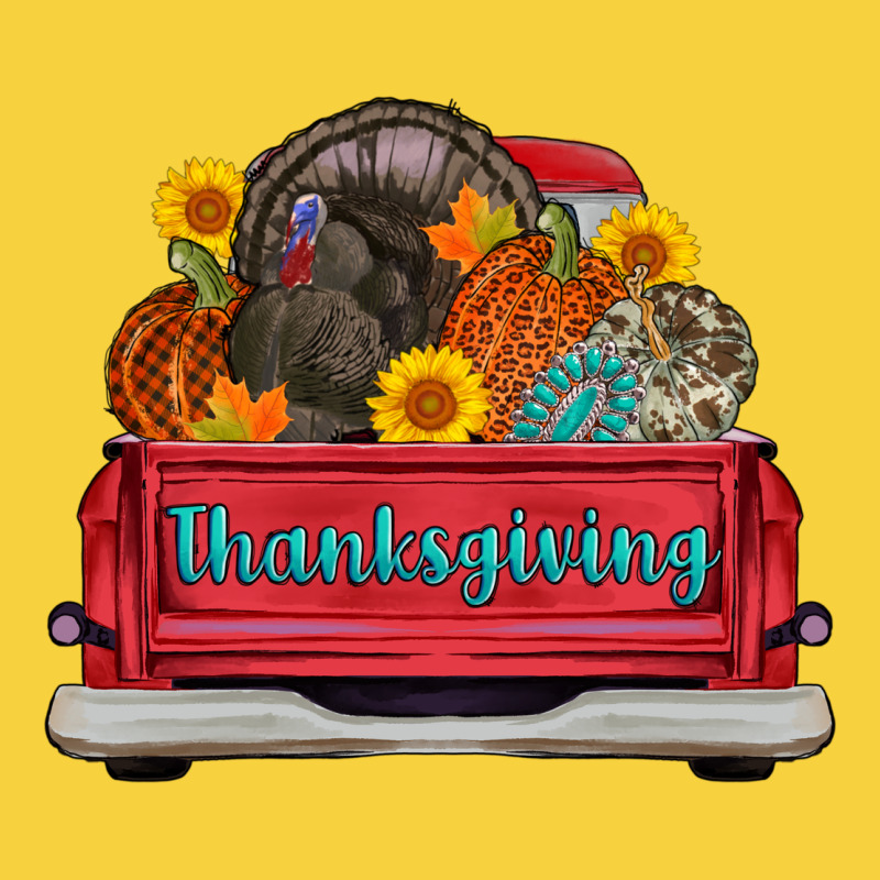 Thanksgiving Truck Turkey Pumpkin Premium Sweatshirt by AdoDesignShop | Teevron
