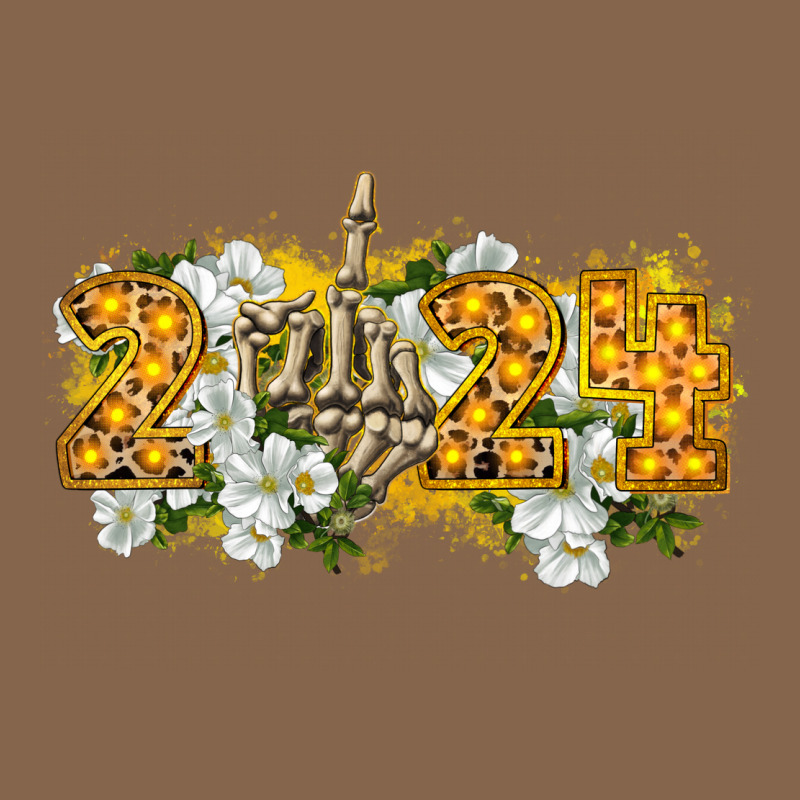 2024 Skeleton Middle Finger New Year Premium Tee by CowGirlArtShop | Teevron