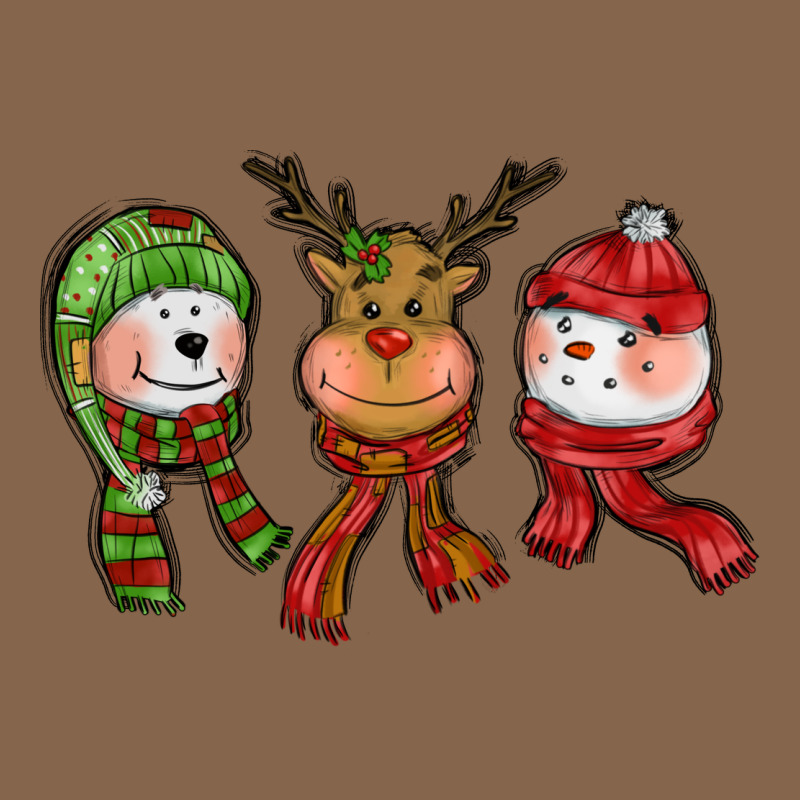 Christmas Reindeer Polar Bear Snowman Premium Tee by CowGirlArtShop | Teevron
