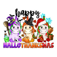 happy hallothanksmas unicorn | Teevron