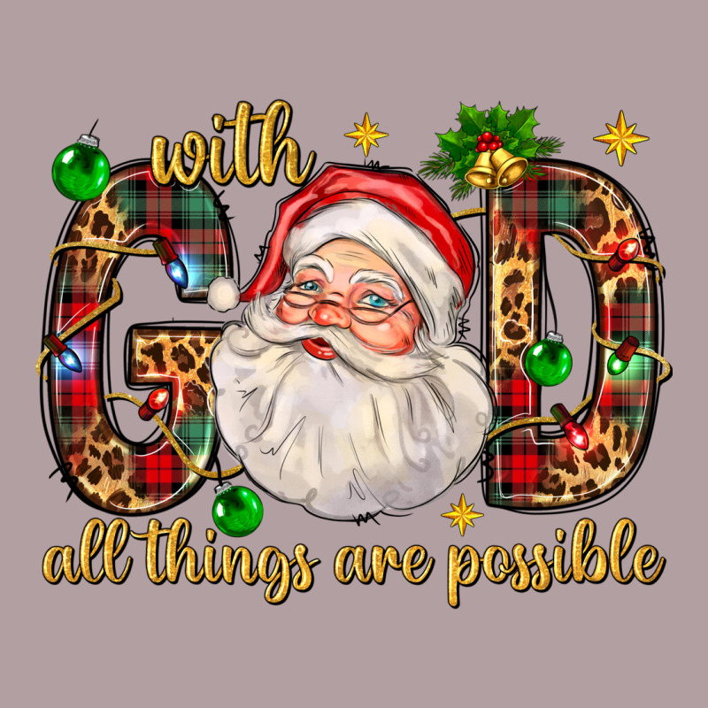 With God All Things Are Possible With Santa Claus Bbs Vintage Hoodie by BundleAndBundleShop | Teevron