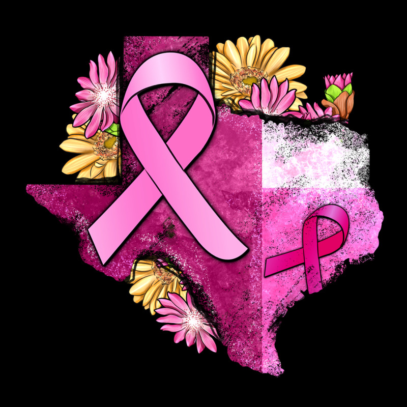 Texas Cancer Awareness Map Urban Heavy Tee by FaDigitalArtStudio | Teevron