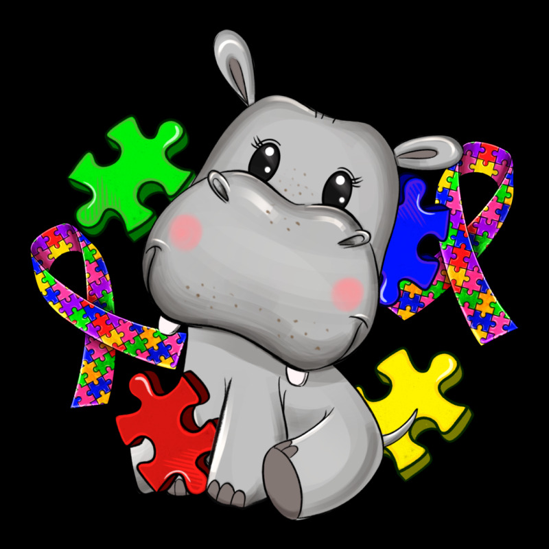 Autism Hippopotamus Ladies Tee by CowGirlArtShop | Teevron