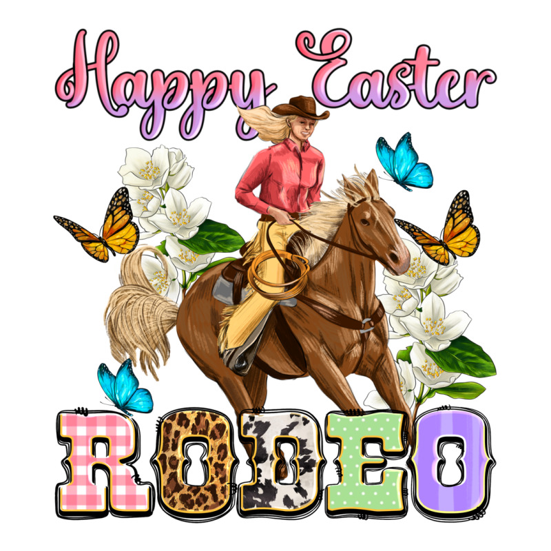 Happy Easter Rodeo Cowgirl Urban Heavy Tee by OliviaCreatesArt | Teevron