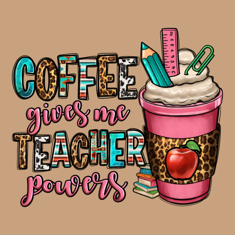 Coffee Gives Me Teacher Powers Vintage Tee by OliviaCreatesArt | Teevron