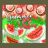 Watermelon And Coconut Summer 20oz Skinny Tumbler Vintage Tee | Teevron