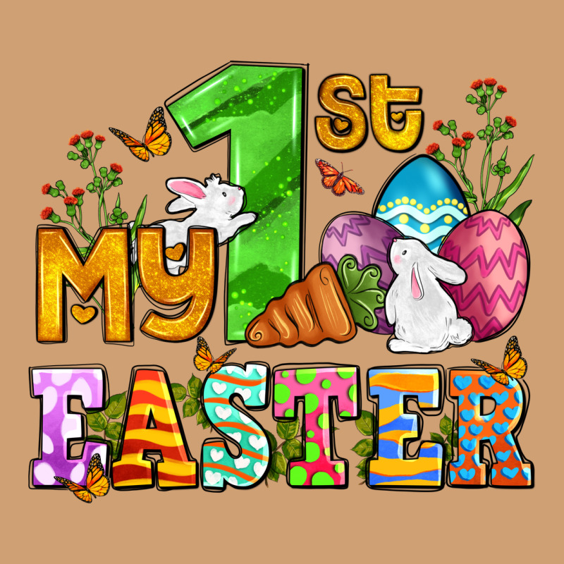 Easter Day My First Easter With Eggs And Rabbits Vintage Tee by OliviaCreatesArt | Teevron
