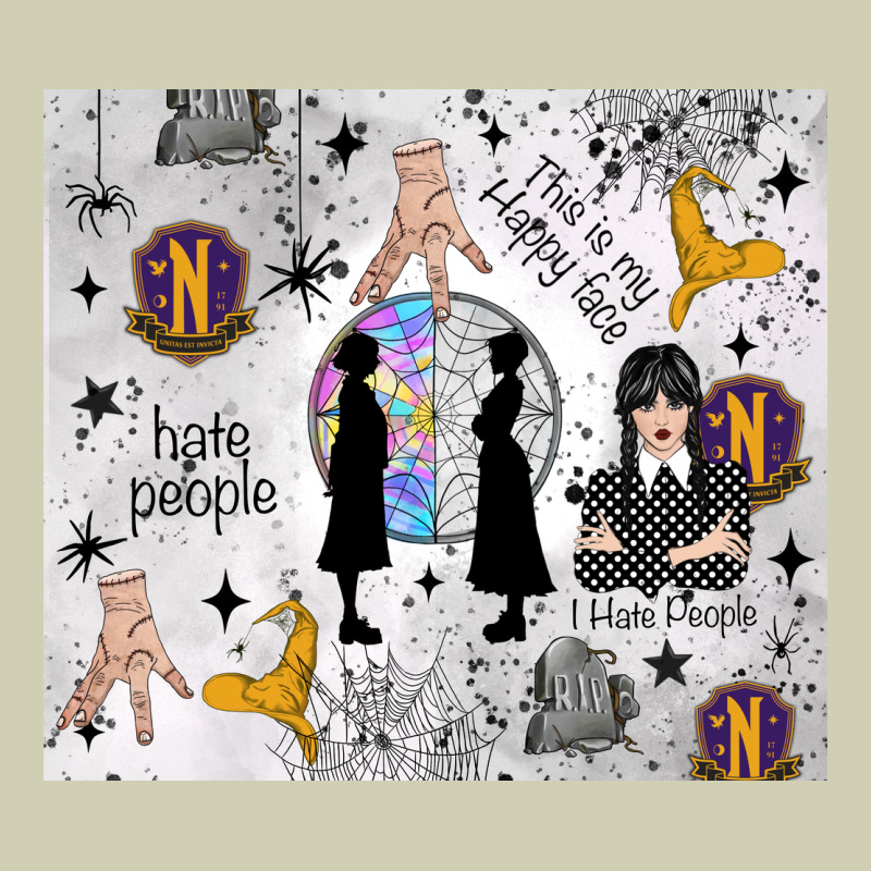 Gothic Girl And Colorful Girl Heavy Core Tee by TumblerDesignByShophia | Teevron