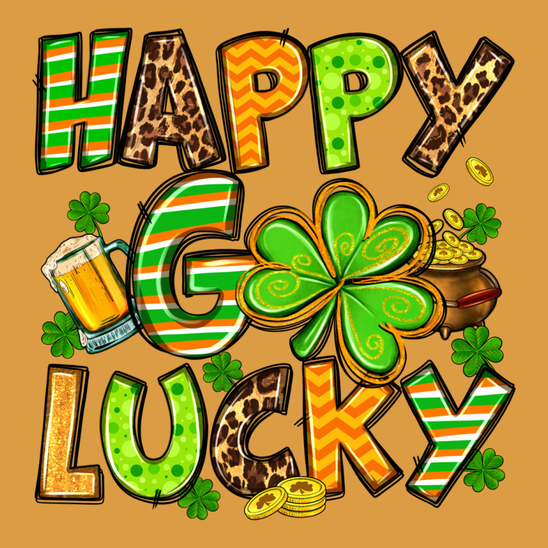 St. Patrick's Happy Go Lucky Urban Heavy Tee by OliviaCreatesArt | Teevron