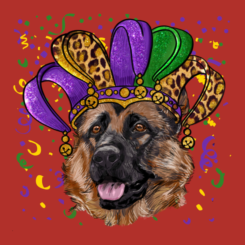 Mardi Gras Hat German Shepherd Premium Hoodie by RanaPortraitStore | Teevron