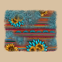 Sunflower Gemstone Serape Background Heavyweight Hoodie | Teevron