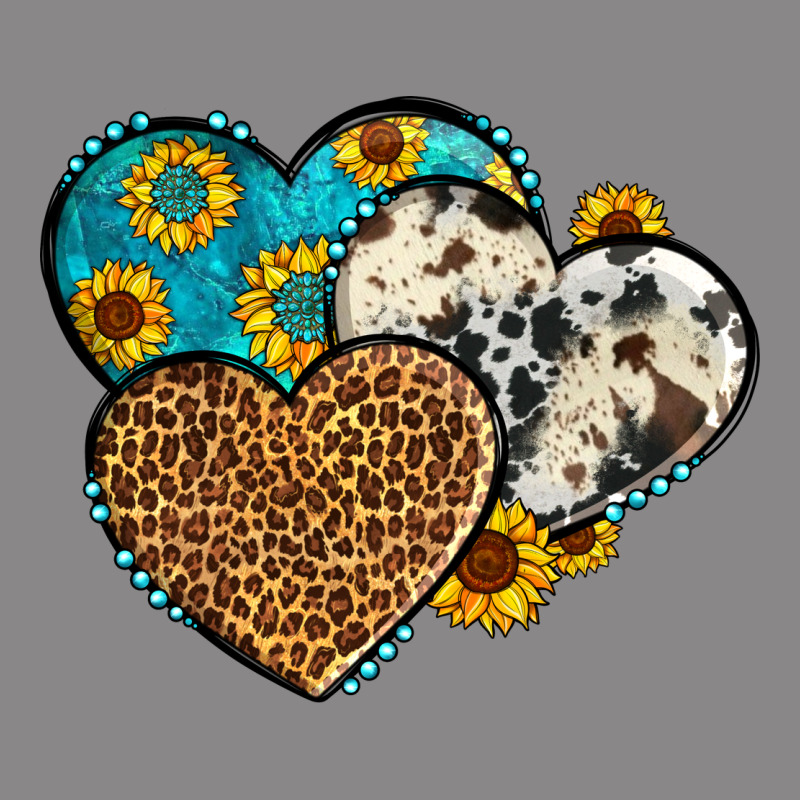 Cowhide Leopard Hearts Vintage Tee by OliviaCreatesArt | Teevron