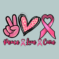 Peace Love Cure Cancer Awareness Heavy Core Tee | Teevron