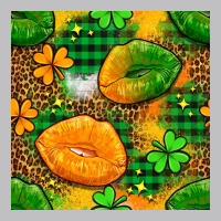 Irish Lips Seamless Pattern Digital Paper Long Sleeve Tee | Teevron