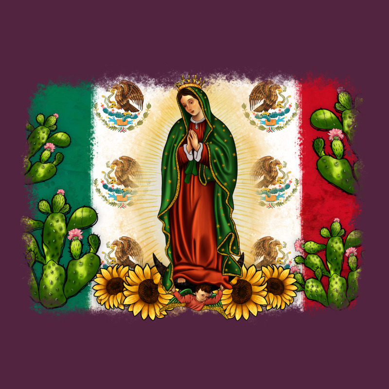 Mexican Flag Our Lady Of Guadalupe Urban Hoodie by JahusDesignShop | Teevron