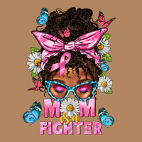 Mom Is A Fighter And Afro Messy Bun Mom Long Sleeve Tee | Teevron