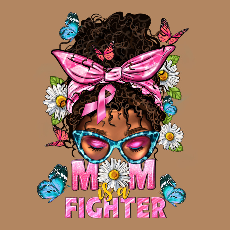 Mom Is A Fighter And Afro Messy Bun Mom Long Sleeve Tee by BundleAndBundleShop | Teevron