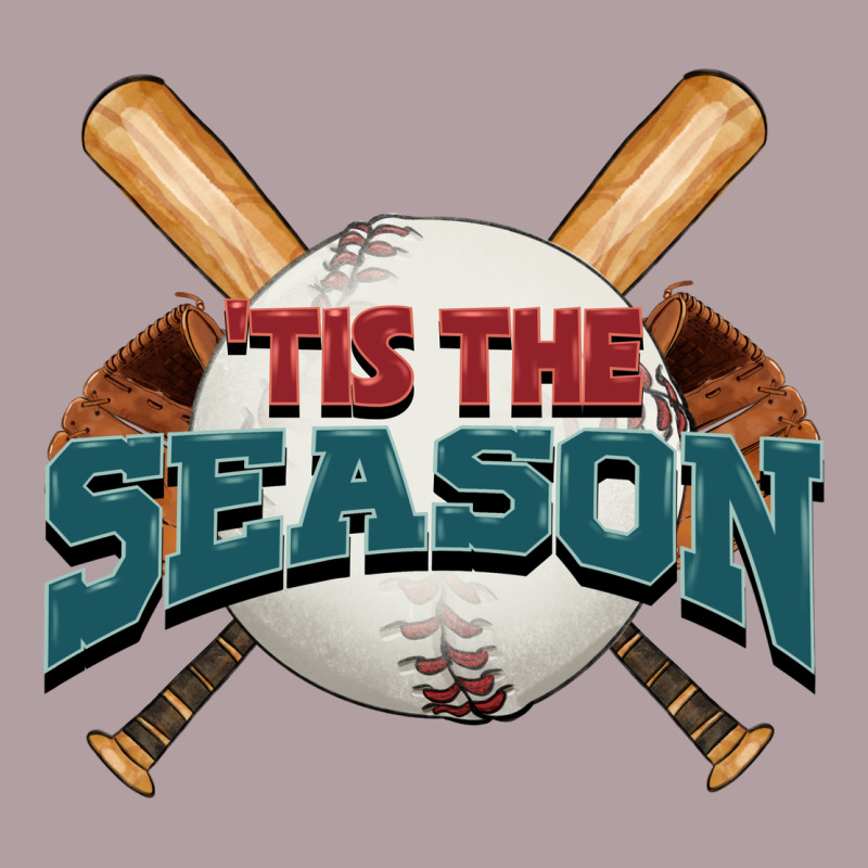 'tis The Season Baseball Vintage Hoodie by FaDigitalArtStudio | Teevron