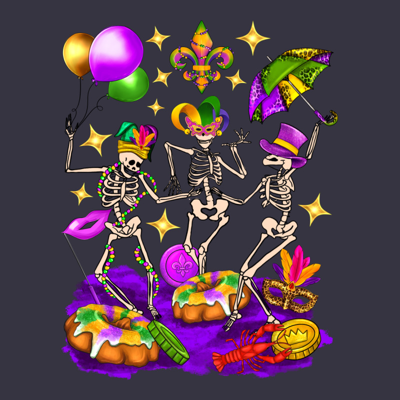 Mardi Gras Skeletons Vintage Hoodie by BundleAndBundleShop | Teevron