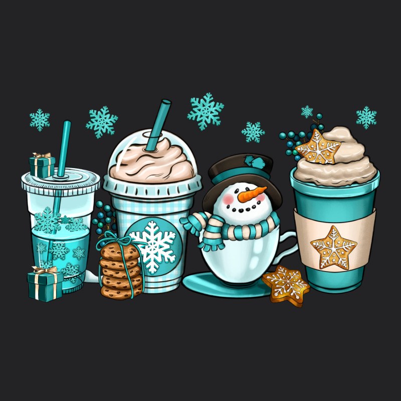 Winter Coffee Cups Vintage Tee by OliviaCreatesArt | Teevron