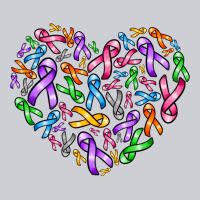 Cancer Ribbon Heart Heavyweight Sweatshirt | Teevron