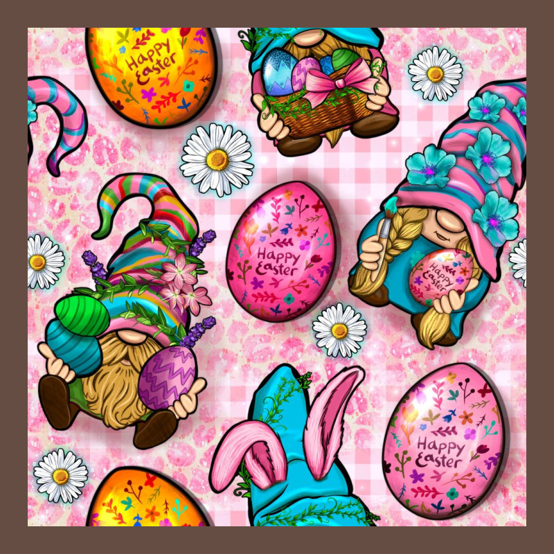 Easter Gnomies Seamless Pattern Long Sleeve Tee by BundleAndBundleShop | Teevron