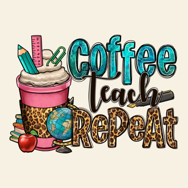 Coffee Teach Repeat Vintage Tee by OliviaCreatesArt | Teevron