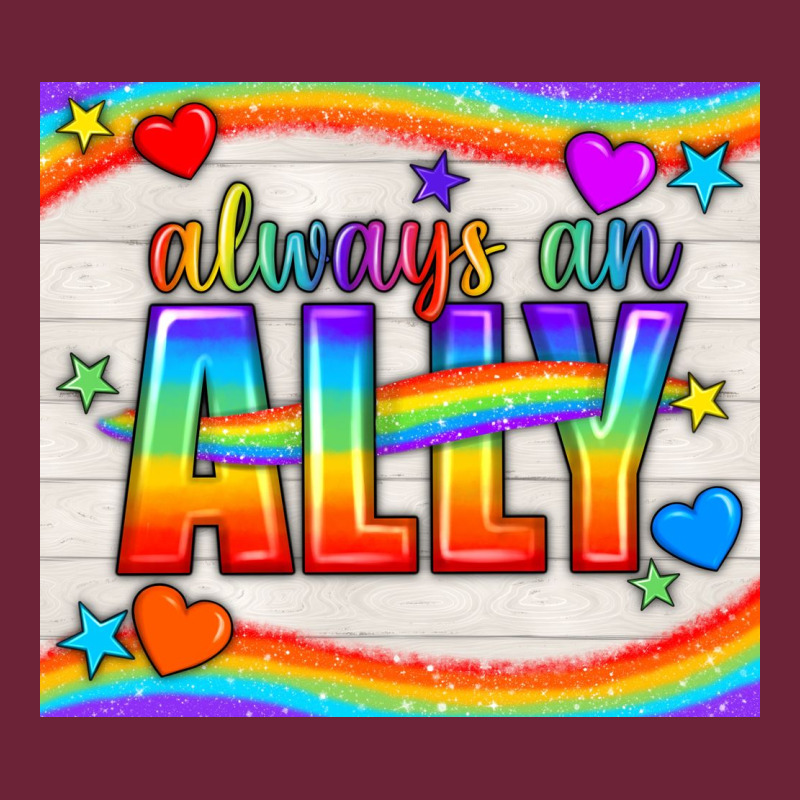Always An Ally Pride Lgbtq+ Tumbler Long Sleeve Tee by BundleAndBundleShop | Teevron